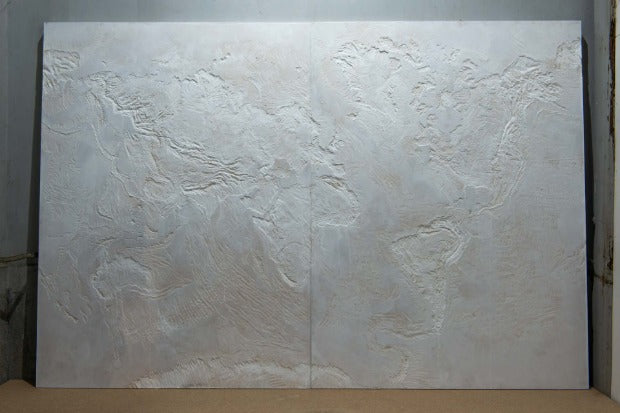 反転宇宙　地球透視世界地形図