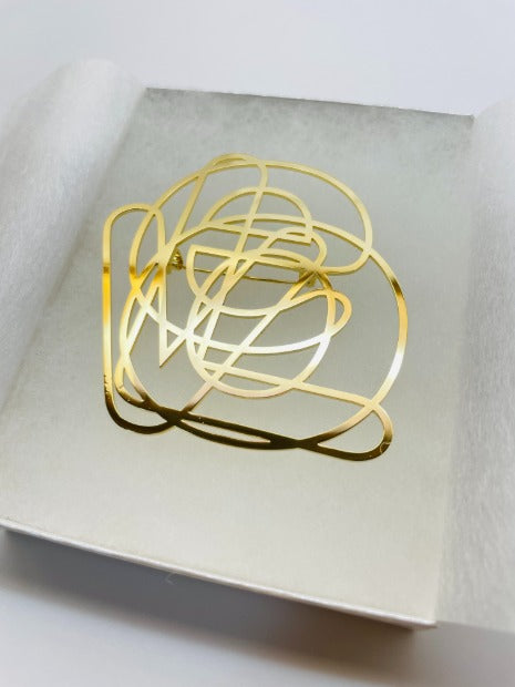 Brooch/Love(gold)