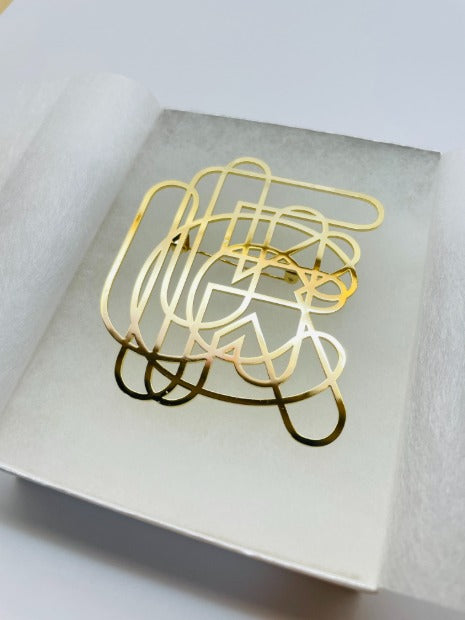 Brooch/Fuck(gold)