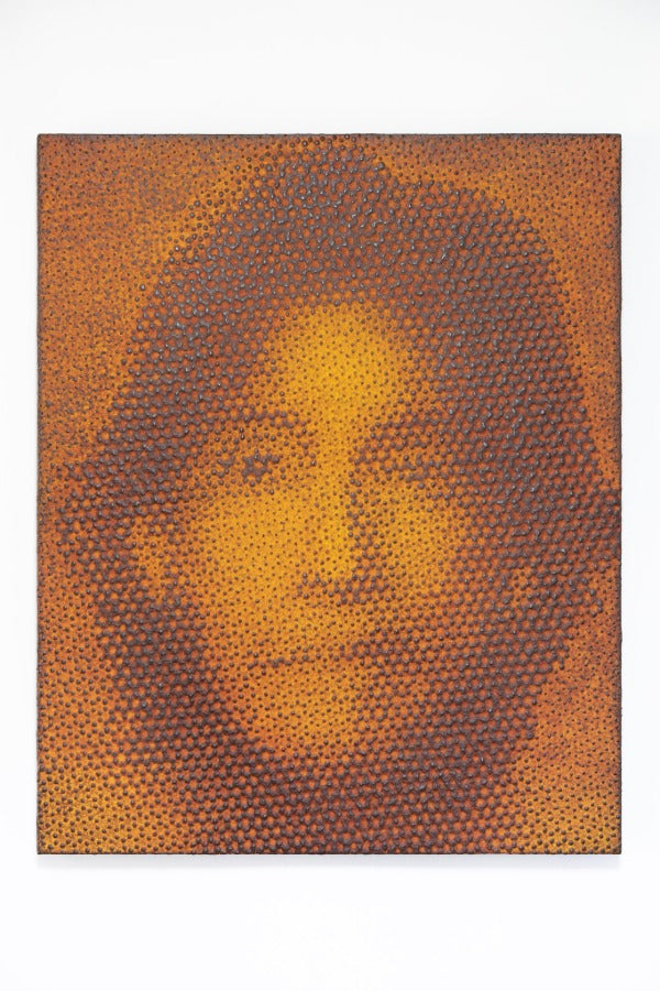iron-oxide painting “B.W./D****88”