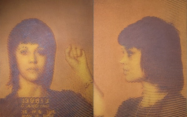 iron-oxide painting “J.F./w****13”